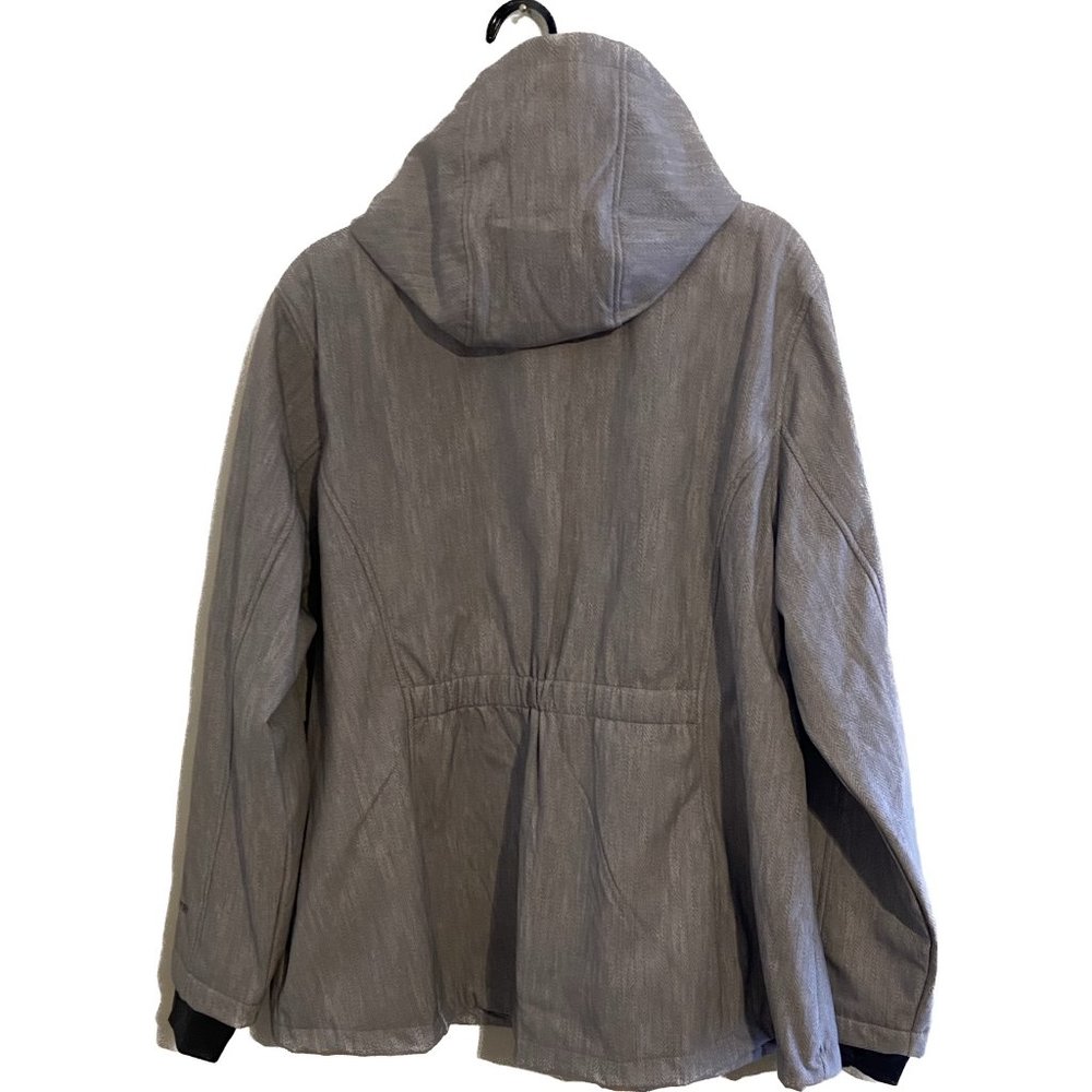 Free Country Grey Womens Zip Jacket With Hood 1XL 2XL 3XL NWT - Picture 4 of 9